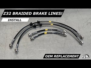 Gktech Z32 300zx Brake Lines - Install