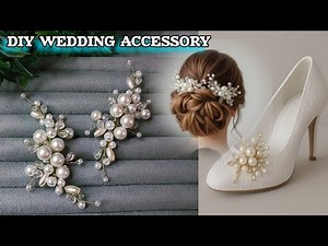 DIY accessory for weddings & parties: wear it in hair, dress, or shoes ✨Your bridal must-have!