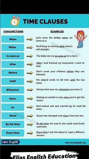 Time Clauses #english #easyenglisheveryday #englishgrammar #spokenenglish