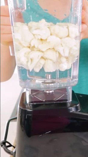 How to make cauliflower rice in a blender #shorts