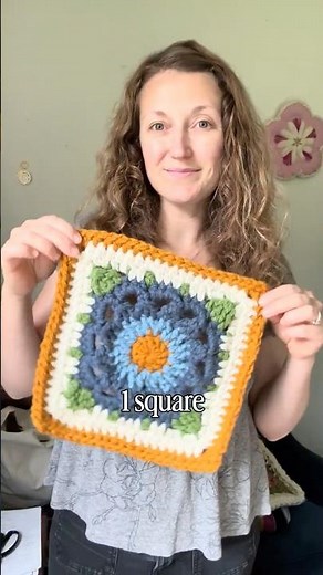 My Radiant Floral Crochet Quilt 🌼✨ I’m working on the tutorial now! #crochetpattern #flowercrochet