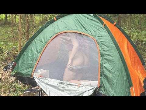 Deep Forest Camping by a Clear Stream ⛺🌿 | Peaceful Nature Escape