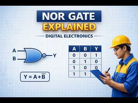 NOR Gate Explained with Symbol & Truth Table | Digital Electronics | Logic Gates