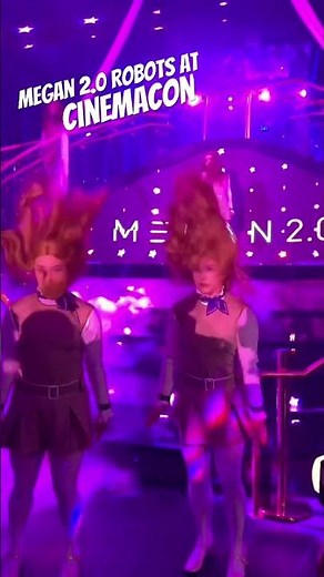 Megan 2.0 Robot Dance Horde at Cinemacon 2025 #m3gan #m3gan2 #m3gandance #shorts #movies