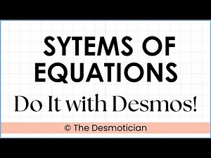 Solving Systems of Equations by Graphing Using the Desmos Calculator