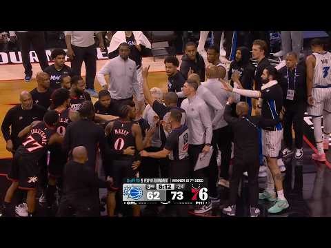 VJ Edgecombe taunts Jalen Suggs after bucket then 76ers and Magic get into it