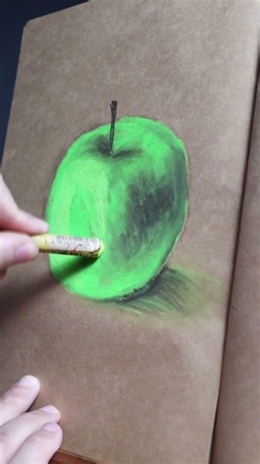 ازاي ترسم لوحة واقعية بالاوان الباستل الزيتي..#art #drawing #artdrawing #رسم #artandcraft #painting