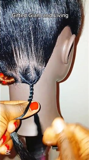 2 strands invisible locs #locs #locstyles #hairtutorial