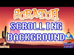 100 % Easy | How to make scrolling background or backdrop in scratch | #ScratchTutorial No.10
