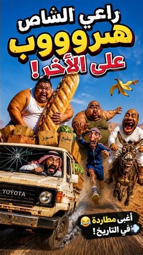 😆 المطاردة الأسطورية! 🚗 راعي الشاص فجرها، والسمين فجر جهاز المشي! 💥🏃‍♂️ #راعي_الشاص