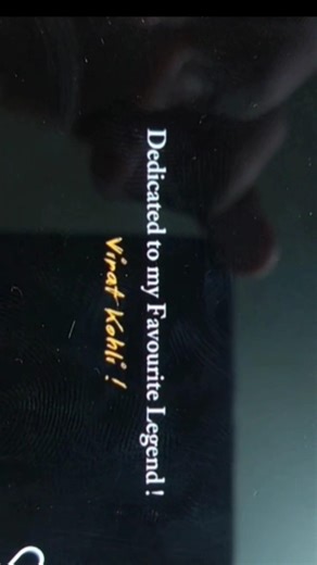 Dedicated to my legend virat Kohli I make that video on my Computer