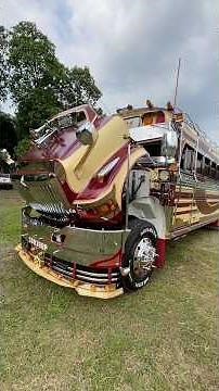 This is what one of the best buses in Guatemala looks like.