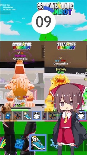 The Ultimate Choice: Rainbow Godzilla vs. Ice Fire Godzilla #fortnite #short #ecs #shorts #Fortni...