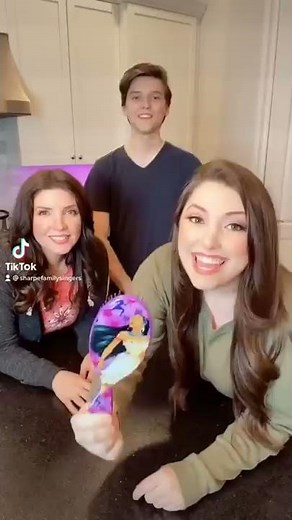 HAIRBRUSH SINGING CHALLENGE!! 😜🎤 #shorts #sharpefamilysingers