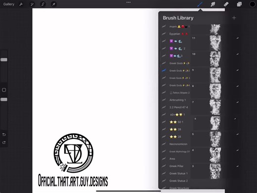 DEAL!! 220  Greek Gods and Goddesses Designs, Procreate Brush Set, Stamps, and Designs. Tattoo Design, Tattoos , Art - Etsy