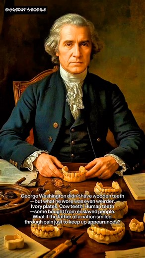 George Washington didn’t have wooden teeth—but what he wore was even weirder. #WashingtonTeeth #HistoryUncovered #FoundingFatherSmile #IvoryAndMetal #PowerAndPain #RawHistory #LeadershipInDiscomfort #InvisibleSuffering | Nerds Theories