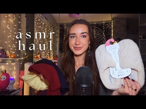 ASMR big haul 😍 fabric sounds, tapping triggers & whispers