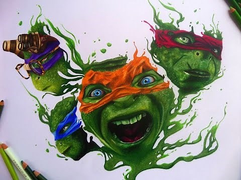 Teenage mutant ninja turtles out of the shadows :Speed drawing