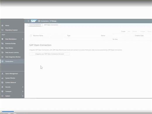 SAP Datasphere创建连接