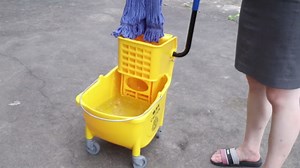 Commercial Industrial Heavy Duty Mop with Long Handle,58" Looped-End String Wet Cotton Mops for Floor Cleaning, 2packs