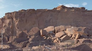 Pueblo Bonito in Chaco Culture National Historical Park, known as Chaco Canyon, a major center of culture for the Ancestral Puebloans.