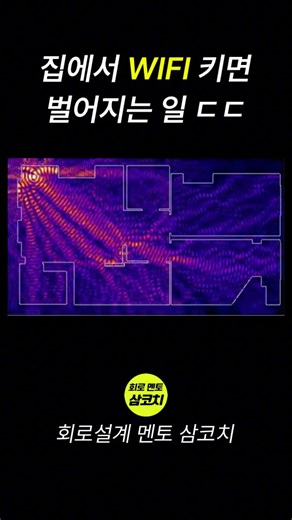 회로멘토 삼코치 on Instagram: "👇 와이파이가 방 안에 퍼지는 원리 1. 와이파이는 2.4GHz와 5GHz 전파를 사용합니다. ⚡️ 2. 공유기 안테나에서 사방으로 신호가 퍼집니다. 🌐 3. 전파는 공기 중을 이동하면서 벽이나 가구에 부딪히면 반사됩니다. 🪞 4. 일부 신호는 흡수되고, 일부는 통과하며 굴절되기도 합니다. 🧱 5. 전파는 틈이나 모서리를 돌아 회절하면서 구석까지 도달합니다. 🔄 6. 콘크리트나 금속은 신호를 약하게 만듭니다. 🚫 7. 열린 공간일수록 신호가 더 멀리, 더 안정적으로 퍼집니다. 💨 8. 전자레인지나 블루투스 등 같은 주파수를 쓰는 기기는 간섭을 일으킵니다. 📡 더 많은 회로설계 정보를 얻고 싶다면 💻 프로필 방문해주세요! #WiFi #무선통신 #RF회로 #안테나설계 #전자공학 #통신공학 #전파공학 #RF엔지니어 #공유기 #전파의원리 #신호전달 #전자회로 #EMwave #Electromagnetics #CircuitDesign 