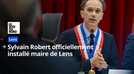 Sylvain Robert officiellement installé maire de Lens