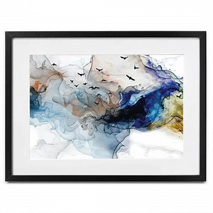 Abstract Birds Framed Art Print (tim Kats / Shutterstock) - Etsy UK