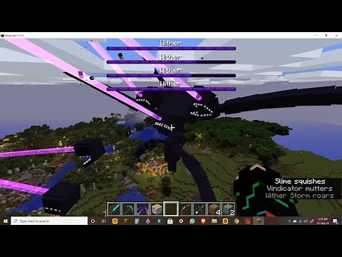 Minecraft - How to Summon Wither Storm in Java Edition (PC) !! [100% Working]