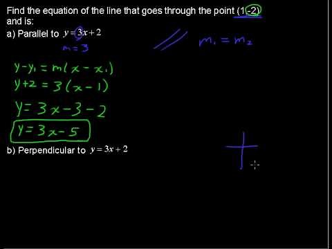 How to Calculate Parallel and Perpendicular Lines - Precalculus Tips