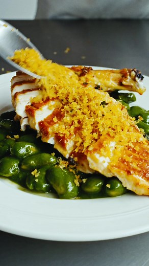 Chicken with Cavolo Nero Beans and Green Sauce