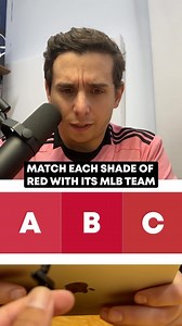 Matching shades of red with their MLB team #mlb #baseball #colors #trivia | Talkin' Baseball