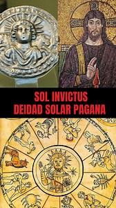 Sol Invictus ("Sol invicto" o "inconquistado") fue un culto religioso hacia una divinidad solar iniciado en el Imperio Romano tardío. El Festival del nacimiento del Sol inconquistado (Dies Natalis Solis Invicti) indicaba que nacía un nuevo sol que vencía a la oscuridad y que a partir del final del solsticio de invierno (21 de diciembre) los días iban a hacerse más largos. Este Festival corría desde el 22 al 25 de diciembre. #solinvictus #deidasolar #cultoalsol #diadomingo #Constantino #paganismo