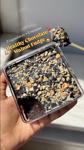 Healthy Chocolate Walnut Fudge using ONLY 3 ingredients😍 Lonavala Style Chocolate Walnut Fudge