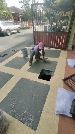 Preparing floor and wall for tiling-123/ diy pebble stone installation #tile #Tiles # টাইলস