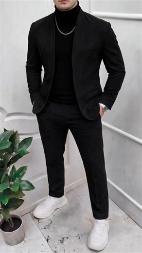 Чоловічий замшевий костюм Suede Classic