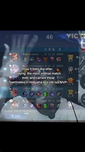 Emotional Aftermath of an Intense MLBB Match