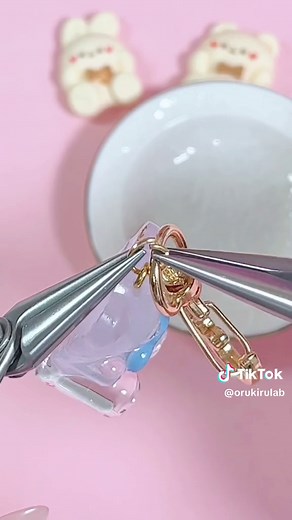 クマのリアル氷キーホルダーの作り方
