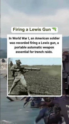 Firing a Lewis Gun 🔫 #history