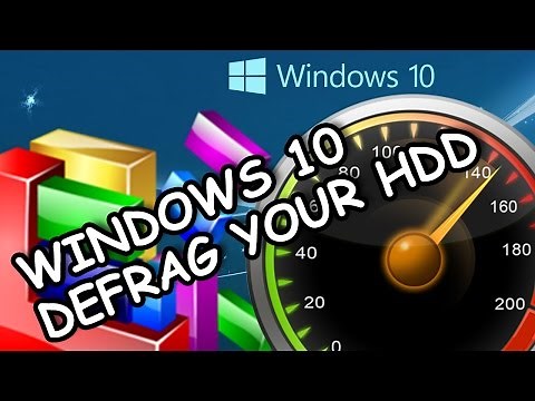 How To Defragment/Optimise Your HDD In Windows10 Tutorial! 2017