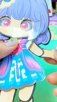 [💚PAPER DOLL🩵] How to make a movable paper doll.
