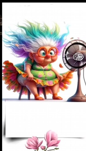 Animated Humor: Quirky Character and Chatty Flowers