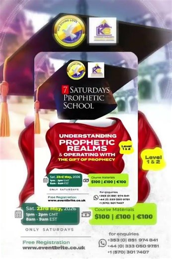 7 Saturdays of Prophetic Class