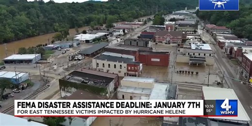 FEMA disaster assistance deadline: January 7th