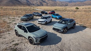 Big Test, Small SUVs: 2025 Buick Envista vs. 2024 Chevrolet Trax, Honda HR-V, Hyundai Kona, Kia Seltos, Mazda CX-30, Subaru Crosstrek, and Toyota Corolla Cross