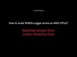 Possible Fixes for WHEA Logger Errors in under 1 minute! (AMD CPUs)
