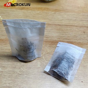 [Hot Item] 7*9cm Empty Tea Filter Corn Fiber Drawstring Individual Tea Bags with Strings
