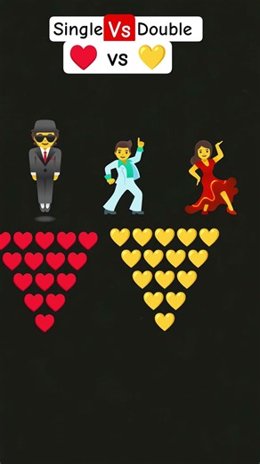 Single vs Double ♥️ vs 💛