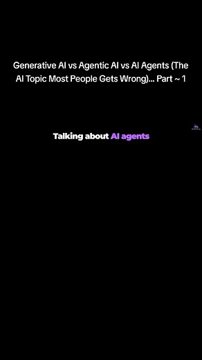 Generative AI vs Agentic AI vs AI Agents — clear differences