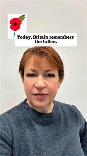 The main national ceremony is usually held on the closest Sunday to that date — called Remembrance Sunday — at The Cenotaph in London, with the King, members of the Royal Family, and politicians laying wreaths of poppies. 🇬🇧 📌 Save this so you don’t forget! ⬇️ Follow me or share it with someone who may be interested. #englishlanguage #learneneglish #speakEnglish #iloveenglish #Englishlessons #englishcourses #englishgrammar #englishvocabulary #englishteachers #английски език #уроципоанглийски 